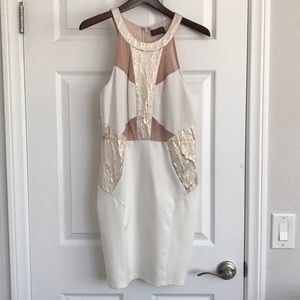 White/mauve snakeskin dress - ASTR - L